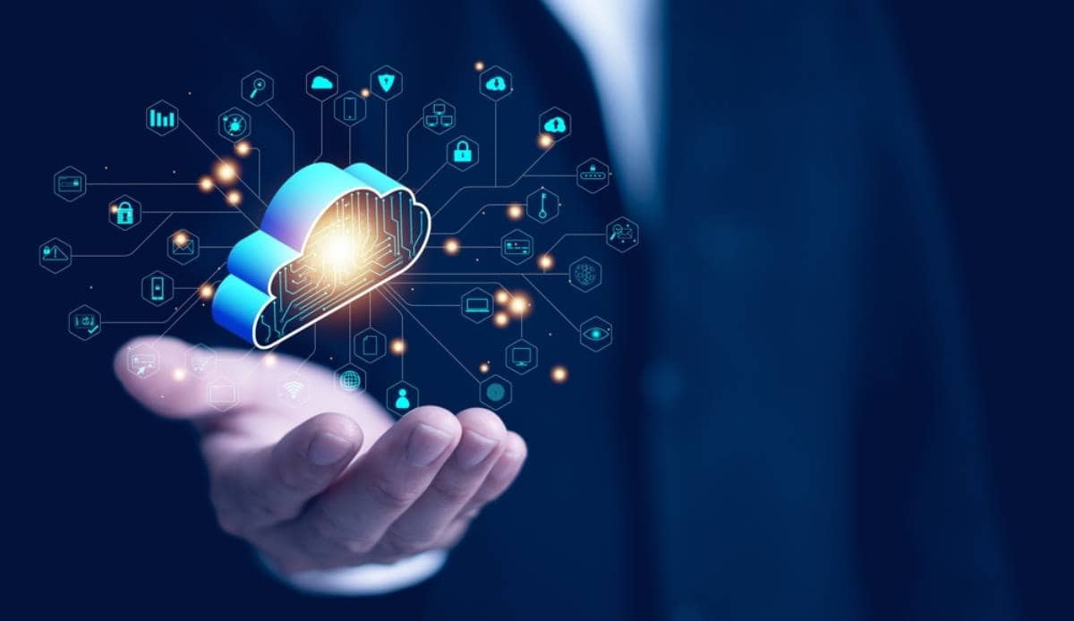 Illustration of CTS Computers cloud services serving Cook County, Illinois, and nearby Indiana locations, emphasizing reliable IT solutions and data storage